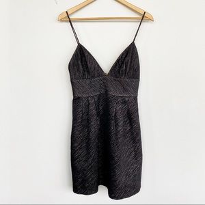 Milly of New York Shiny Black Cocktail Dress